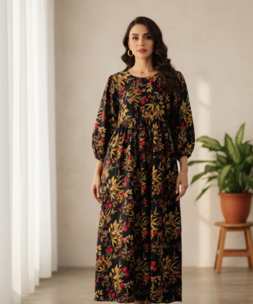 Printed Maxi with Side Pocket